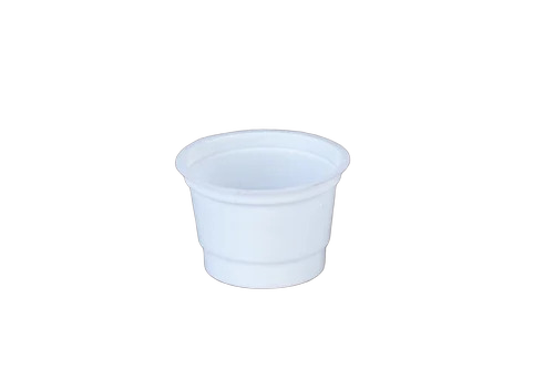 Plastic Dahi Cup 100Ml - Color: White