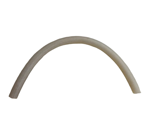 Silicone Rayon Braided Hose - Color: White