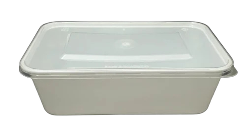 White Rectangular Food Container