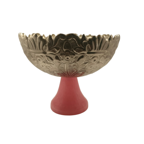 Elegant Silver Finish Fruit Bowl With Rasin Base - Dimension (L*W*H): As Per Requirement Inch (In)