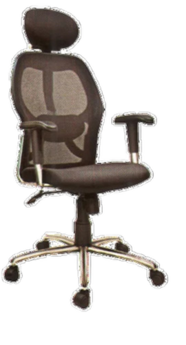 Black Chair - Fabric Upholstery, Standard Size, Multicolor, Adjustable Height, Adjustable Arms, Adjustable Backrest | Modern Office Seating, Easy to Clean, Onsite Assembly Provided