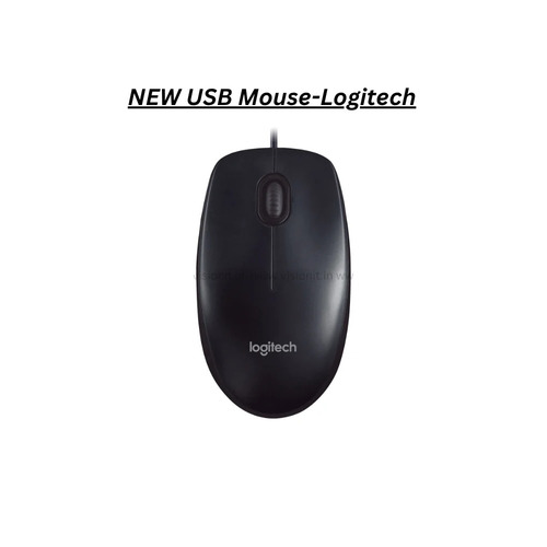 New Logitech USB Wired Optical Mouse 1000 DPI Plug and Play Mouse