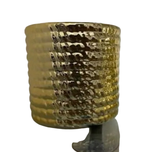 Ceramic Pots - Color: Golden