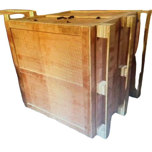 Hardwood Pallet Box - Color: Brown