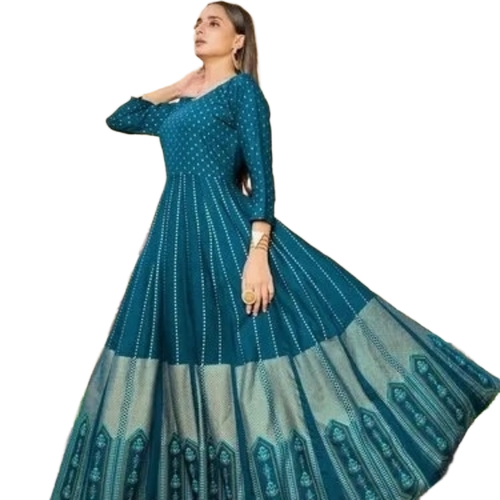 Ladies Long Gown Kurti - Feature: Quick Dry