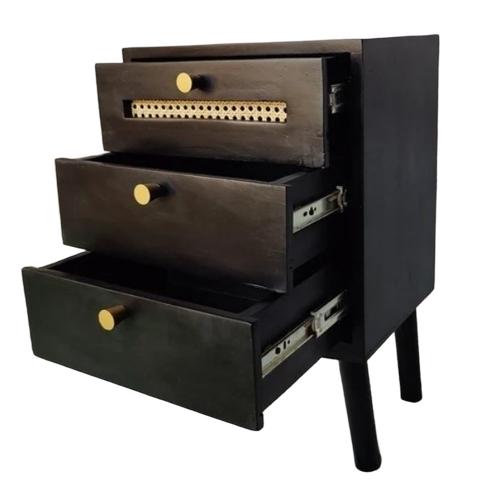 Solid Wood Bed Side Cabinet Drawer