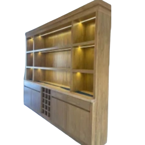 Wooden Crockery Unit - Finish: Polish