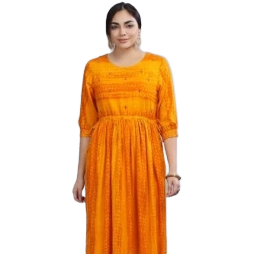 Yellow Frock Kurti
