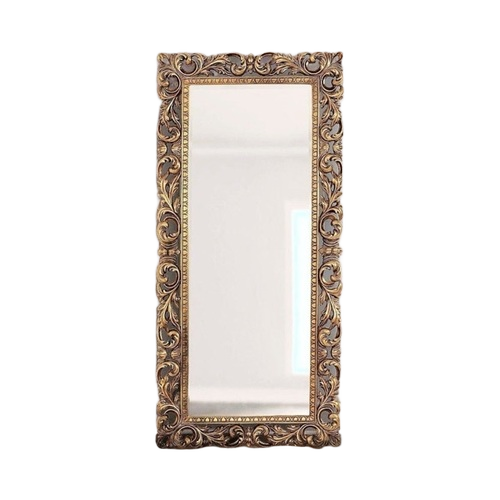 Square Mirror - Glass Square, Brown | Reflective Surface, Polished Edges, Durable Frame, Wall Mounted, Modern Design