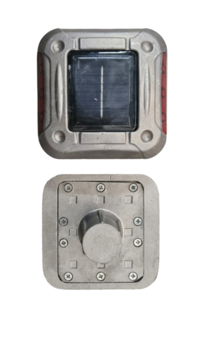 Aluminium Solar Road Studs With Shank Heavy Duty - Color: White