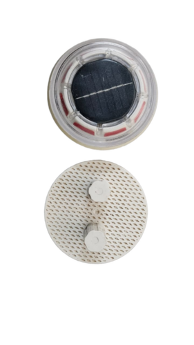 Round Abs Solar Aluminium Road Stud - Color: Red & Yellow