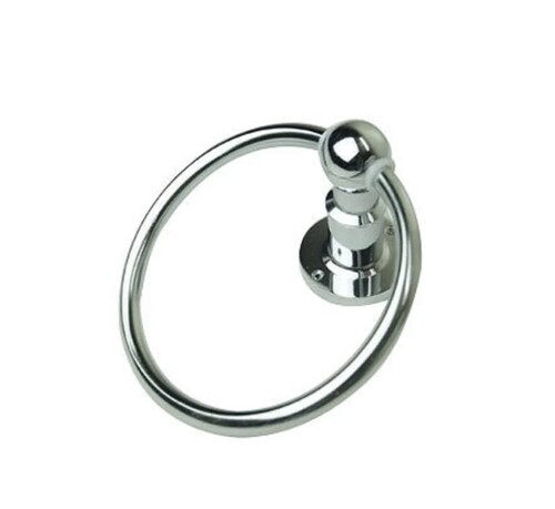Silver Round Towel Holder