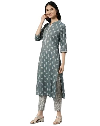 Blue Kurti Pant Set