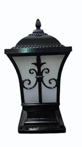 Outdoor Gate Decorative Light - Metal, All Sizes, Black 220-240V, Three Phase, Durable, Energy Efficient LED