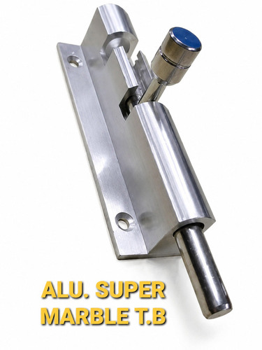 Aluminum Tower Bolt - Color: Silver