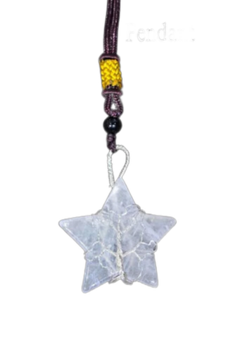 Clear Quartz Pendant - Stone Color: Multi