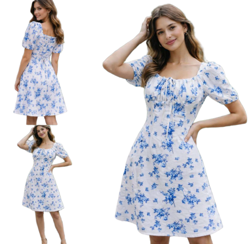 Ladies Printed Mini Dress