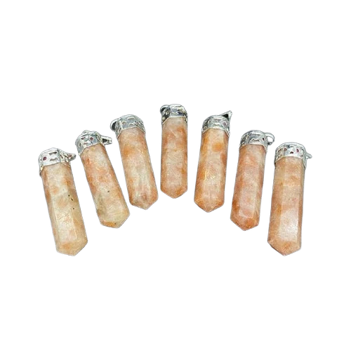 Sunstone Pencil Pendant - Stone Color: Multi
