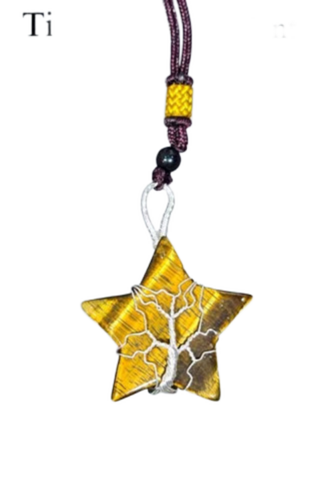Tyger Eye Pendant - Stone Color: Multi