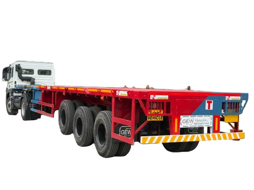 Flatbed Double Axle Trailer - Trailer Use: Truck