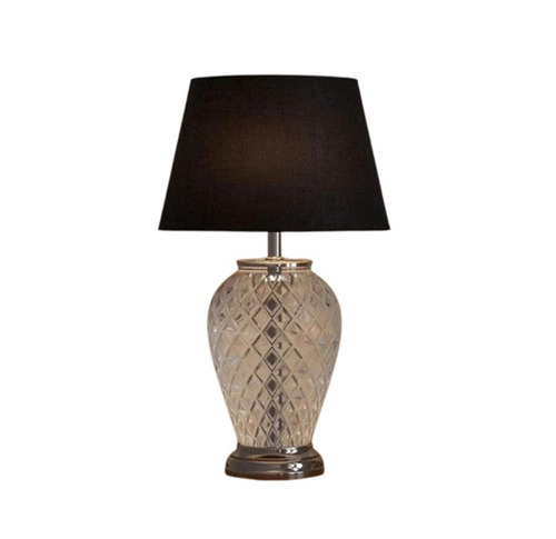 Night Lamps - Metal Plastic Glass, Standard Size, Brown & White, LED 220V | Push On/Off Switch, Adjustable Position, Clear Illumination