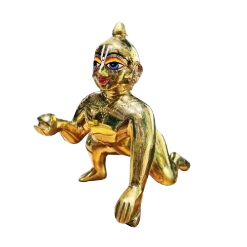 Brass Laddu Gopal Statue