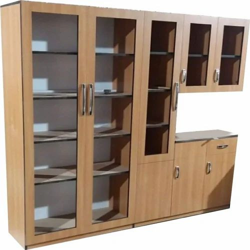 Wooden Modular Kitchen Cabinets - Color: Brown