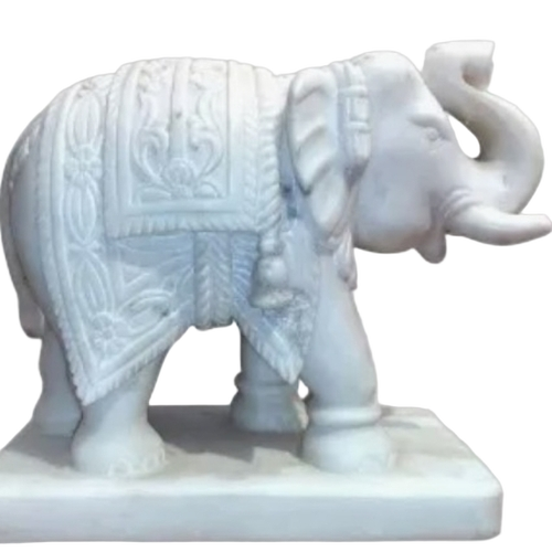 Marble Elephant Statue