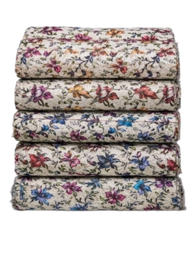 Printed Rayon Fabric - Color: Multi Colour