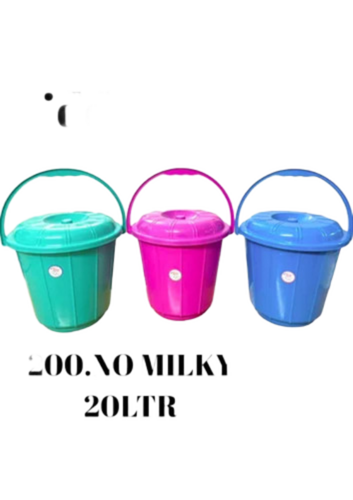 20 L Ppcp Plastic Bucket Set - Color: Multicolor