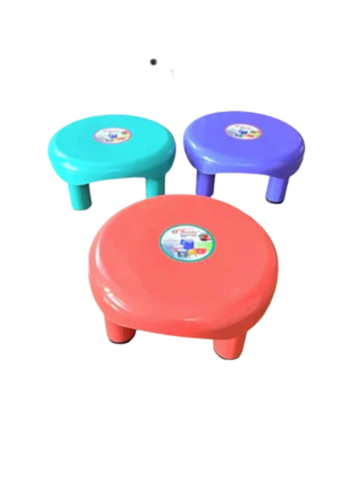 Modern Ppcp Round Stool - Color: Multicolor