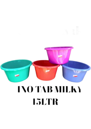 Multicolor 45 Ltr Ppcp Plastic Tub Set For Home