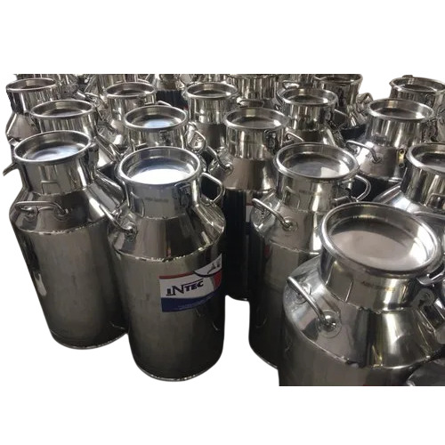 Stainless Steel Milk Cans 50 Litre - Color: Silver