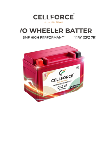 Two Wheeler Battery 12V/7Ah Cfx 7R - Battery Capacity: 7 Ampere-Hour (Ah)