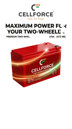 Two Wheeler Battery 12V/9Ah Cfz 9R - Battery Capacity: 9 Ampere-Hour (Ah)
