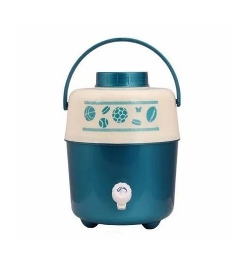 10l Water Camper - Plastic, 10 Liter, Cylindrical | Water Resistant, Leak Resistant, Easy to Carry Handle