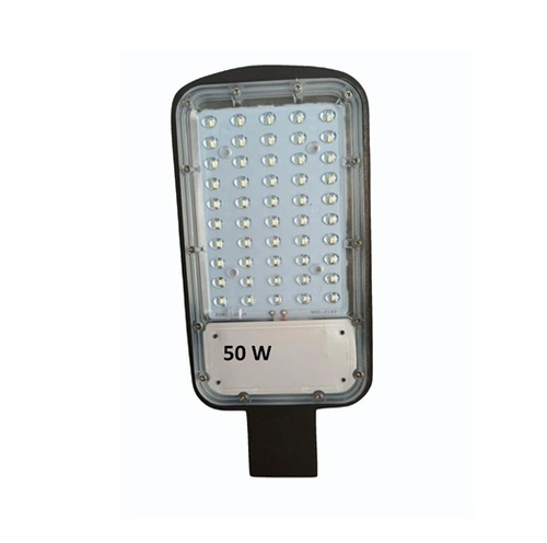 Led Street Light - Metal Standard Size Gray & White, 220-240V AC, Cool White LED, Bright Illumination, Shock Proof, Dust & Water Protected