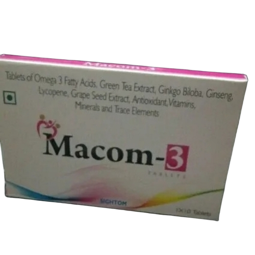 Macom 3 Tablets - Pharmaceutical Grade, High Purity, Immediate Release | Easy to Swallow, Accurate Dosage, Clinically Proven