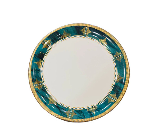 Melamine Plate - Melamine, Standard Size, White, Round | Lightweight, Elegant Design, Glossy Finish, Heat and Cold Resistant
