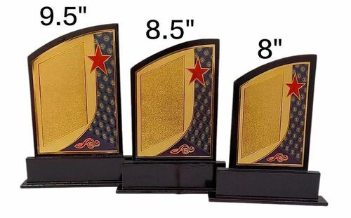 Set Of Three Wooden Memento Trophies