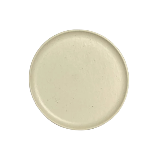 11 Inch Sand Melamine Plate - Double Coated Melamine, Large Round, Textured, Polished Finish, Durable