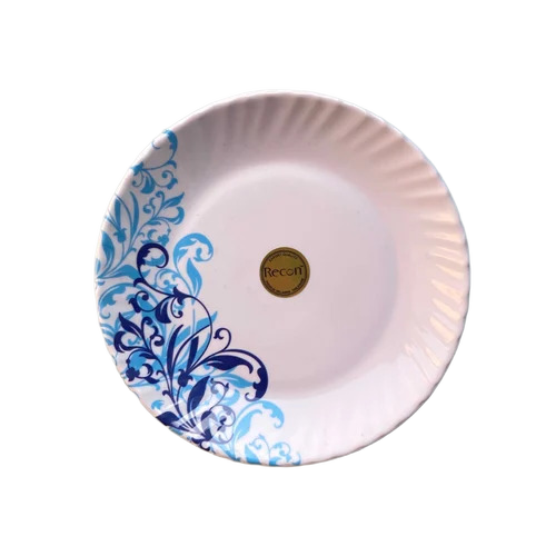 Melamine Plates - Semi-Melamine 7.5 Inch Round White, Durable Polished Side Plate