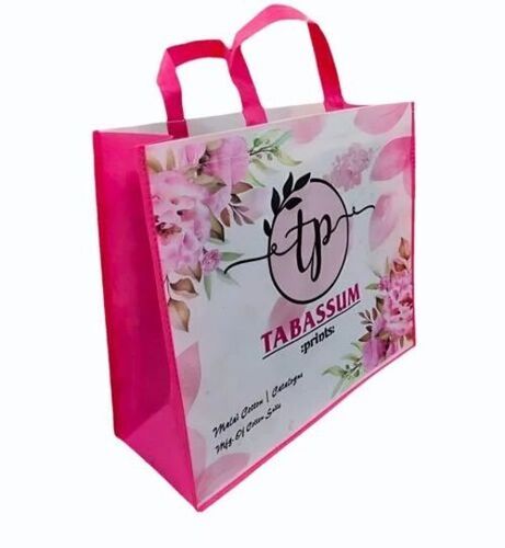 Pink Color Loop Handle Non Woven Bag