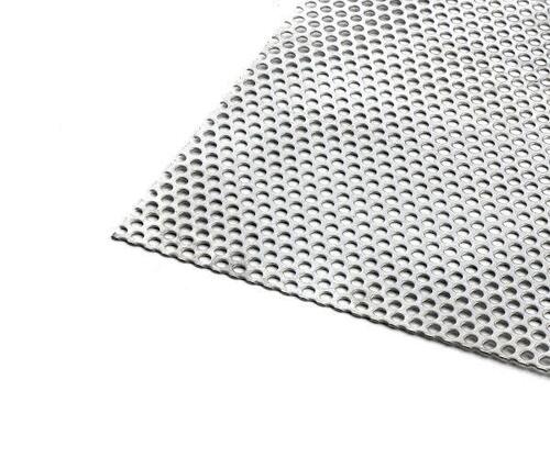 Stainless Steel Perforated Sheets - Color: Silver