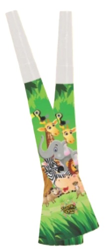 Jungle Paper Party Horns