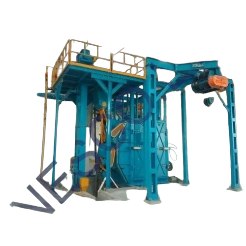 Semi Automatic Straight Track Shot Blasting Machine
