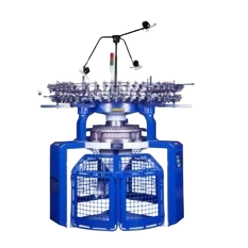 Circular Knitting Machines - Standard Size Blue Electric Drive | High Speed Multiple Needles Automatic Energy Efficient
