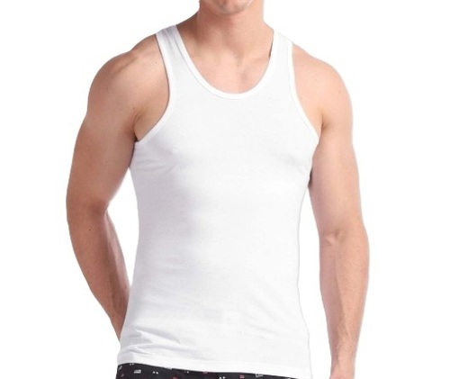 White Cotton Vest - Cotton, All Sizes, White | Breathable, Soft, Skin Friendly, Sleeveless, Lightweight