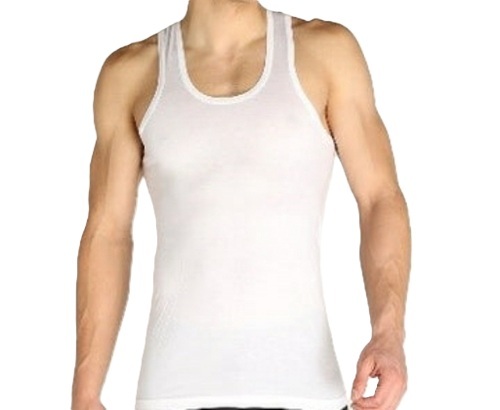 White Mens Vest