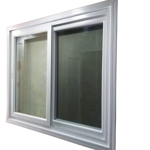 2 Track UPVC Sliding Window - Aluminum Alloy Silver Wall Mount All Sizes | Smooth Operation Secure Locking Thermal Insulation